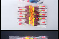 Set De 10 Flotadores Para Pesca En Colores Y Tamaños Mixtos Bobber De Plástico Accesorios De Pesca Para Agua Dulce - details 8
