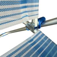 Silla Alta plegable de playa con Cojin estructura de aluminio y tejido Textileno, transpirable y fresco - Maxia Market - details 3