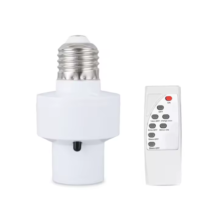 Soporte De Lámpara LED Convertible Inteligente Infrarrojo E27 Rango De Voltaje AC85-265V Con Control Remoto Imperdible Para Lazos - 1
