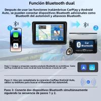 Pantalla Táctil Inteligente Universal 7 Pulgadas Android Auto CarPlay Inalámbrico Radio Multimedia Video Player FM AUX BT MirrorLink Para Coche - details 7