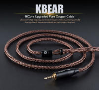 Cable De Auriculares KBEAR Con 16 Núcleos De Cobre Puro 2PIN/MMCX/QDC Conector Para KZ EDX ZSN pro BLON BL-03 KS1 Auriculares - details 0