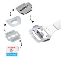 Caja de CUCHILLA MERKUR UNIKA - 10 CUCHILLAS CORTA CALLOS de Alta Calidad - details 2