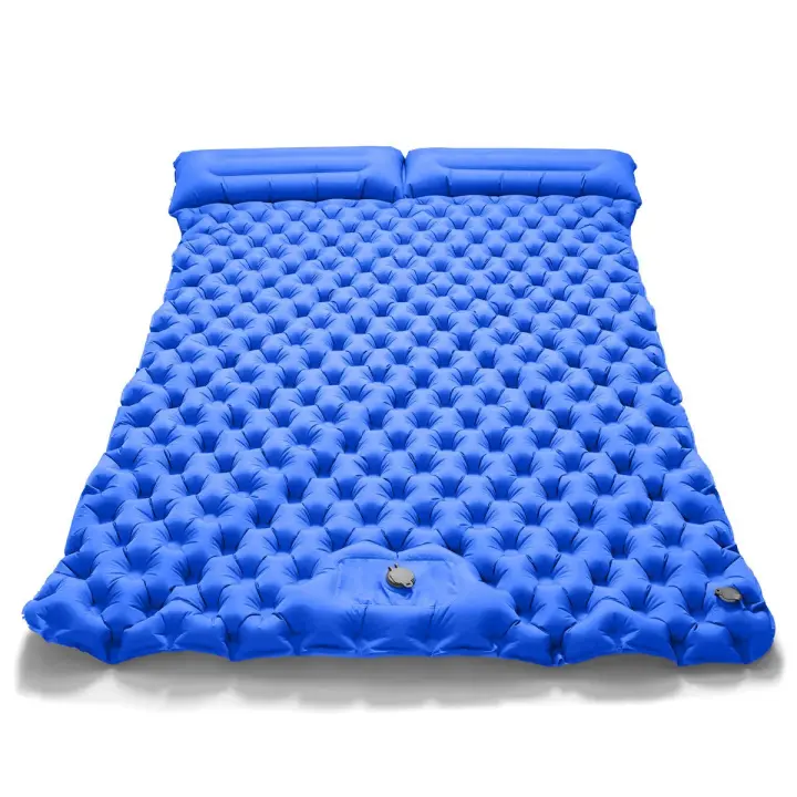 Alfombra De Dormir Doble Para Camping Externo Inflable Extra Ancha Matrícula Plegable Ultraligera Alfombra De Aire Para Acampar - 1