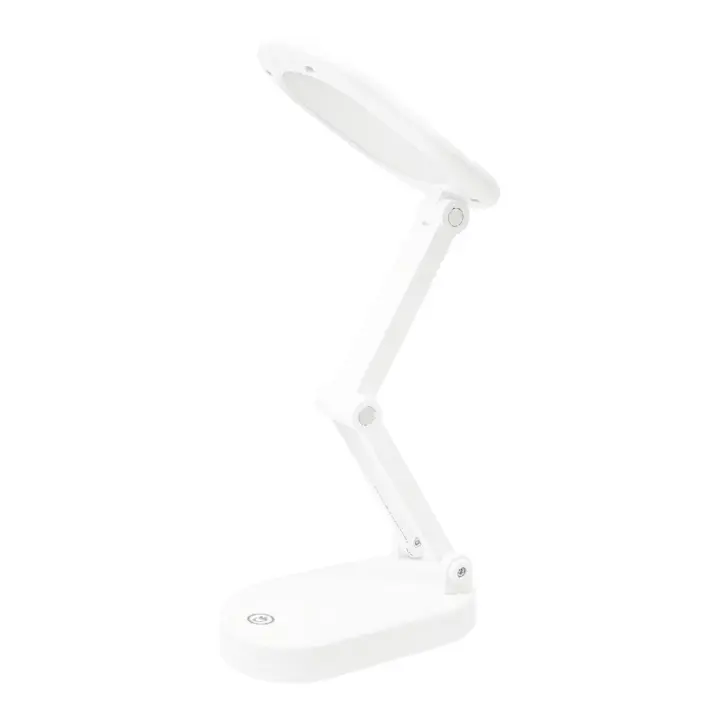 Lámpara de Escritorio LED con batería recargable | 24 LEDS | Atenuación disponible con regulador | Brazo Flexible | Carga vía USB | Batería de Litio Lampara (LAM-004) - 1
