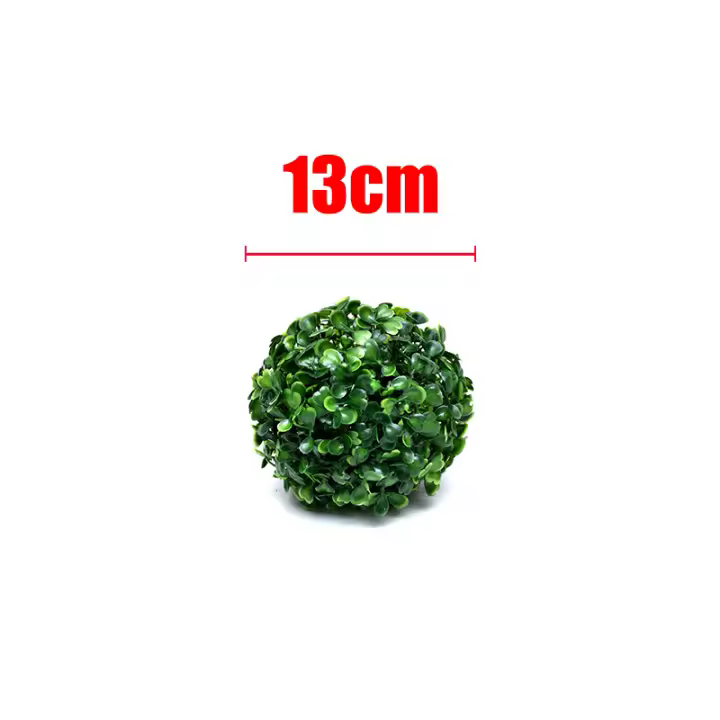 Bola De Topiario Artificial De Boxeo Falso 13/18/23/28/36cm Decoración Para Jardín Patio Balconón Bodas Y Hogar Material PE - 1