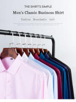Camisa Clásica Para Hombre De Color Sólido Negra Blanca Azul Gris Roja Rosa Negra Azul Marinho Marrón Café Ochavo Tres Quarters - details 1