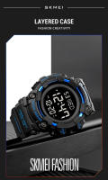 Reloj Deportivo SKMEI Con Pantalla LED Y Luz De Escritorio Para Hombres Resistente Al Agua 5Bar Reloj De Pulsera Digital Con Cuenta Regresiva Y Luz Retroiluminada - details 3
