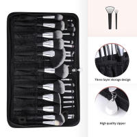 Bolsa De Almacenamiento Para Cepillos De Maquillaje Portátil Gran Capacidad Plegable Organizador De Lápices De Cejas Display Vertical Bolsas De Belleza Con 15/23 Agujeros - details 4