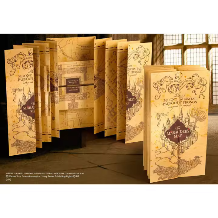 Replica Mapa Merodeador Harry PotterFigura  Coleccionable - Idea de Regalo- Mercancia Oficial - Juguetes para Niños y Adultos - Movies Fans - Muñeco para Coleccionistas y Exposición - 1