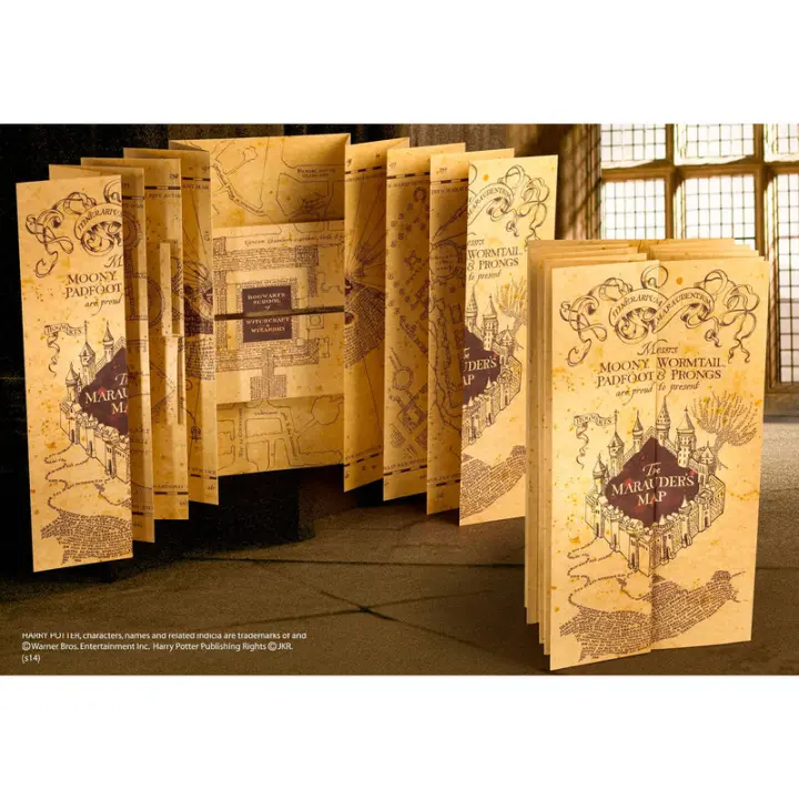 Replica Mapa Merodeador Harry PotterFigura  Coleccionable - Idea de Regalo- Mercancia Oficial - Juguetes para Niños y Adultos - Movies Fans - Muñeco para Coleccionistas y Exposición - 1