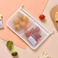 Organizador De Puerta De Nevera 1pc Bolsa De Malla Colgante Para Almacenamiento De Cocina Material De Poliéster - details 4