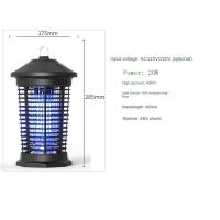 Lampara Asesina De Mosquitos UV 20W Con Luz Controlada 365nm Atrayente De Insectos Trap Zapper De Mosquitos Y Abejas Instalación Auto-Contenida ABS No Dimmable - details 3