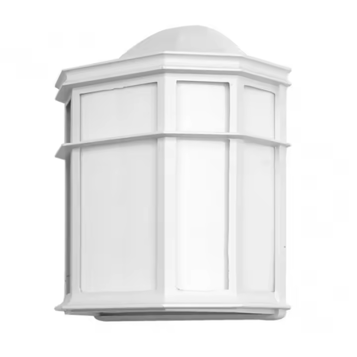 FABRILAMP Aplique Exterior Aluminio Bellatrix 1xe27 Blanco 25x11x19,5 Cm Ip44 - Diseño Moderno - 1