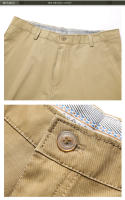 Shorts De Algodón 100% Para Hombre De Longitud Media Marca Clásica Ropa Cómoda Shorts De Playa Pantalones Cortos Rectos Cierre De Cremallera - details 15
