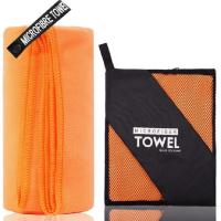 Toalla De Microfibra 2pcs/set Absorbente Y Secado Rápido Suave Y Ligera Para Gimnasio Natación Yoga Playa Camping - details 6