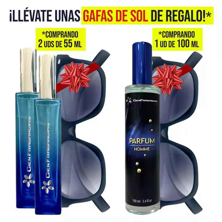 PERFUME INSPIRADO EN PHANTOM DE PACO RABANE DE HOMBRE - REF. 427 CIEN FRAGANCIAS + GAFAS DE SOL DE REGALO*. Comprando 2 unidades de 55 ml o 1 unidad de 100 ml. - 1