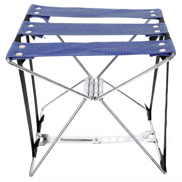 Taburete de camping Silla plegable Silla de Pesca portátil Pequeño taburete plegable para el Aire Libre - 1