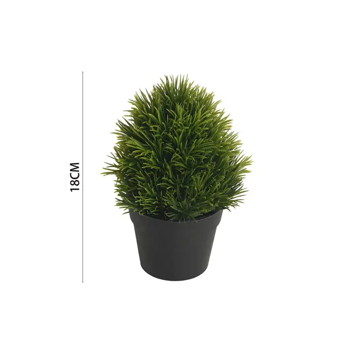 Poenia Arte Floral - Planta Bonsai Artificial en Maceta 18cm 2pcs - REF 631012 - Decoración Realista - Fácil Cuidado - Sin Mantenimiento - 1