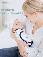 Envoltura De Bebé Muslin Insular Con Gorro Conjunto De Ropa De Cuna Para Recién Nacidos Saco De Dormir Envolvente Unisex - details 0