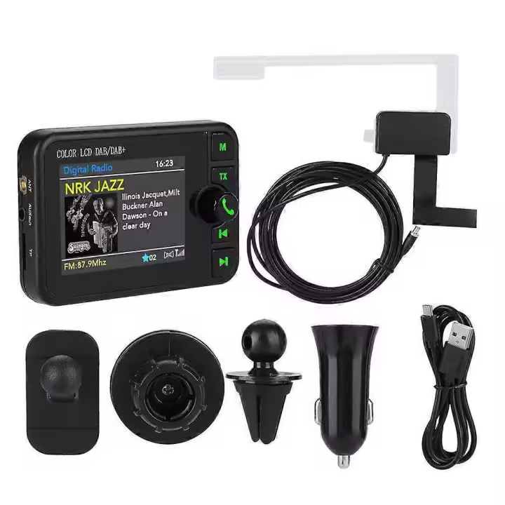 Dab receptor de radio en coche Sonido digital señal difusión adaptador DAB Athena Bluetooth compatible MP3 FM transmisor - 1