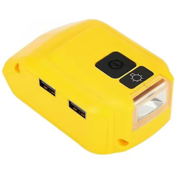 Charger converter USB, dual charger adapter USB Dcb090 for Dewalt 14.4v 18v 20v Li-ion battery charging conv. - 1