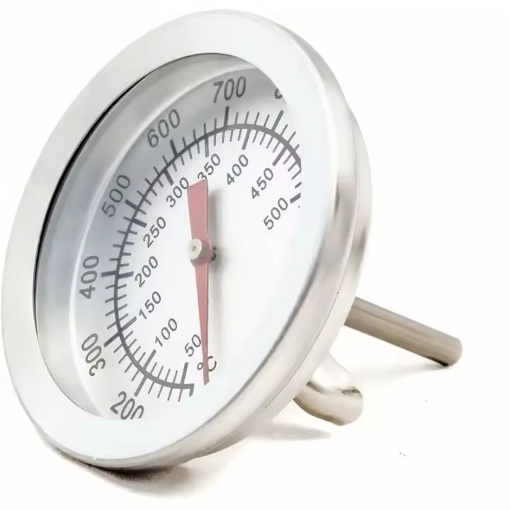 Termómetro de Cocina analógico resistant to Calor para Barbacoas, hornos, humadores y ahumadores. 10 °C - 500 °C - 1