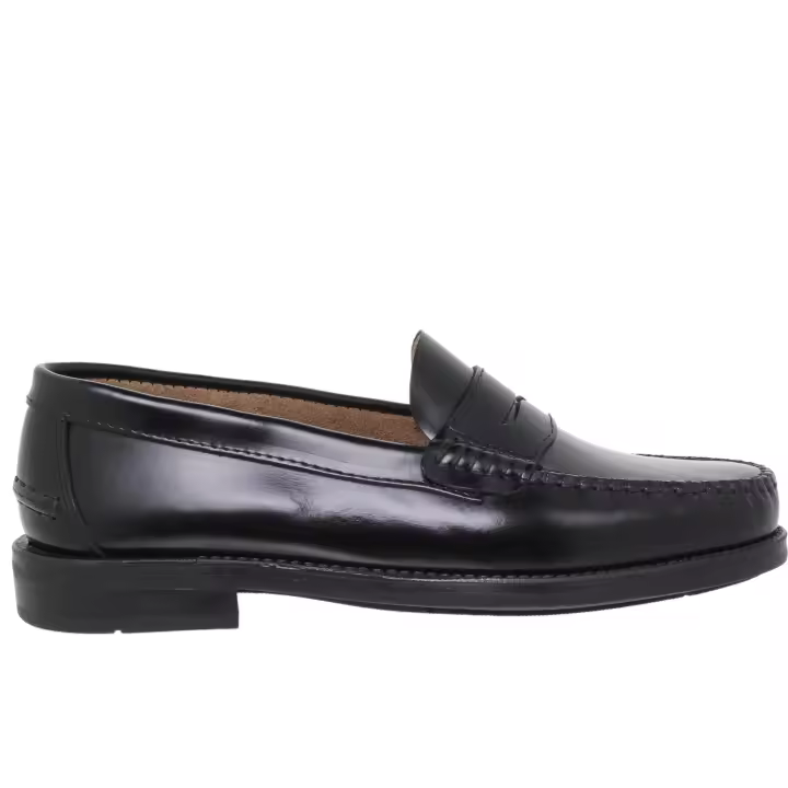 Zapato Castellano Antifaz Hombre Negro Piso Goma - Latino - 1