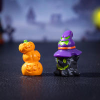 9Pcs Decoraciones De Halloween 3D Calabaza Fantasma Para Jardín De Hadas Muebles Artesanías Para Scrapbook Accesorios Para Casa Y Muñecas - details 5