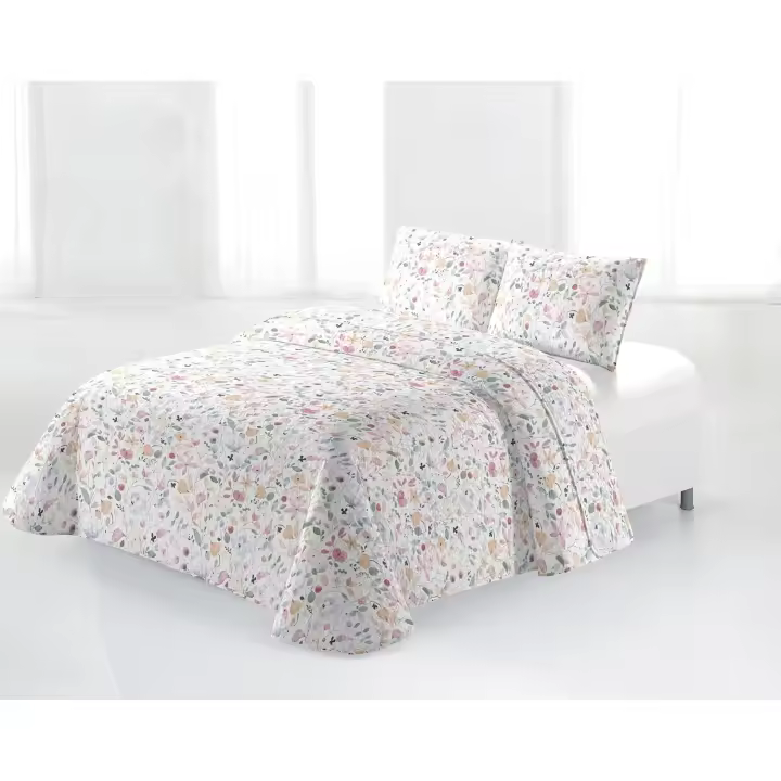 Colcha Bouti Cama Modelo Datia Jutai   Camas 135-150– Microfibra 100%, Suave, Ligera y Fresca para Primavera y Verano Mommata - 1