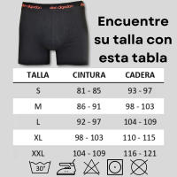 Don Algodón  Pack 6 Boxers para Hombre  Algodón Suave y Transpirable  Para Uso Diario  Cintura de Colores  Minimalista  Deportivos - details 0