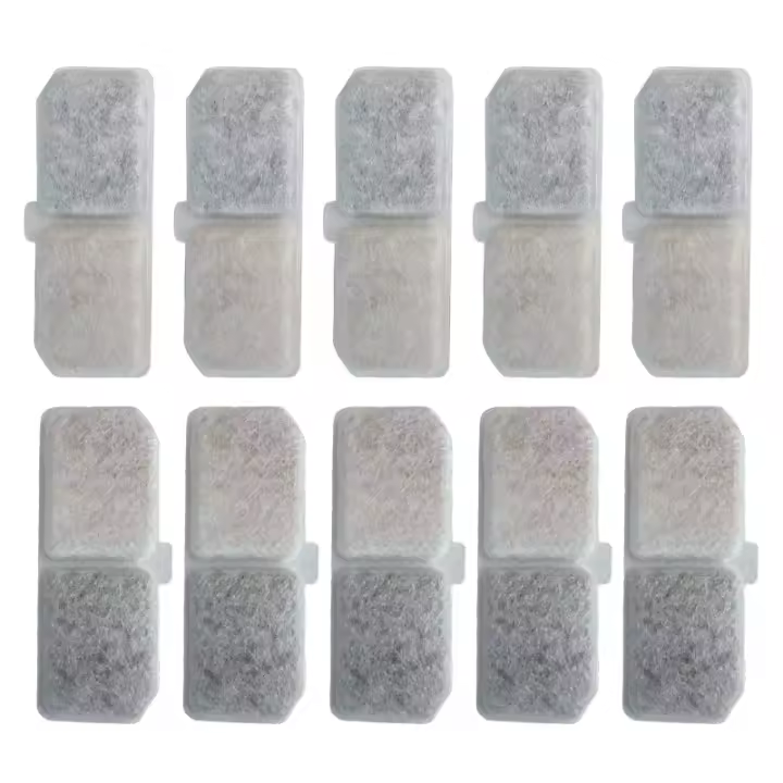 Filtro De Repuesto Para Fuente De Agua Para Gatos 10pcs Dispensador De Agua Para Mascotas Material Plástico Suministros Para Gatos - 1