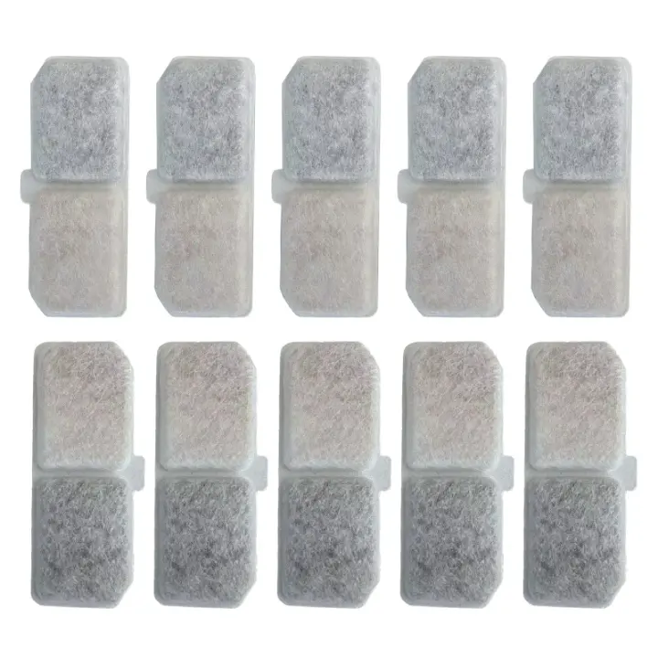 Filtro De Repuesto Para Fuente De Agua Para Gatos 10pcs Dispensador De Agua Para Mascotas Material Plástico Suministros Para Gatos - 1