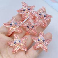 10Pcs Encantadores Resina Cartoon Pulpo Calamar Estrella De Mar Pez Serie Partes Planas Para Adornos De Cabello Accesorios - details 3