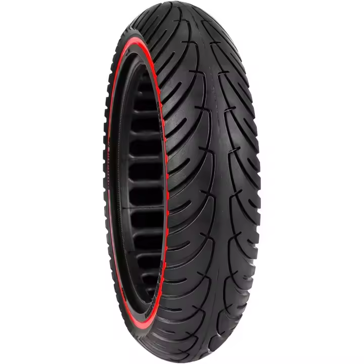 Neumático sólido de 8.5 pulgadas para Patinete Electrico Rueda de 8,5 Pulgadas, Rueda de Repuesto Antipinchazo, Neumáticos de Reemplazo delantero/trasero Compatible con Xiao-mi M365 y PRO, Ducat-i, L-exgo, Vi-vobike, (Rojo) - 1