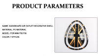 Cubierta De Consola Central Para Coche Mini Cooper F54 F55 F56 F57 Con Estampado De Bandera Jaque Union Accesorios Decorativos Para Ventilador Del Tablero - details 4