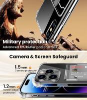 Funda protectora ultrafina de silicona suave estilo cartera a prueba de golpes y arañazos para iPhone 16 con ranura para tarjetas, transparente - details 2