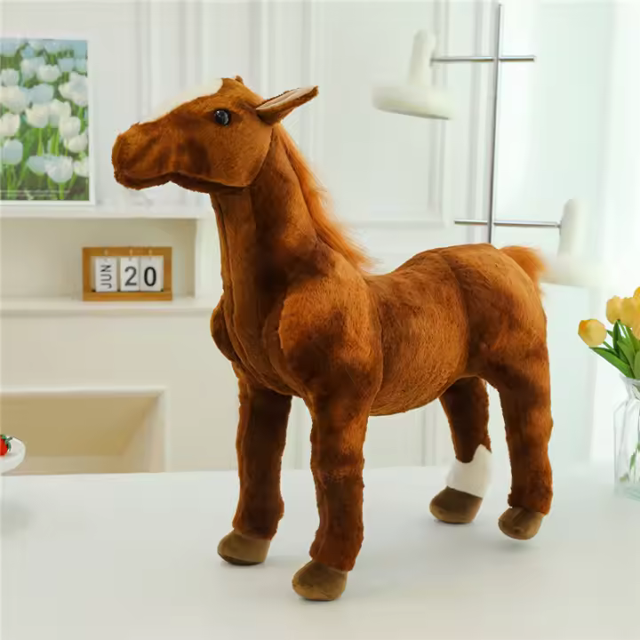 Juguete De Peluche Realista Con Esqueleto Y Sangre Caballo Lusa Flores Caballo Muñeco De Simulación Regalo Para Todas Las Edades - 1