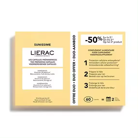 LIERAC DUPLO SUNISSIME CAPSULAS SOLARES - 1