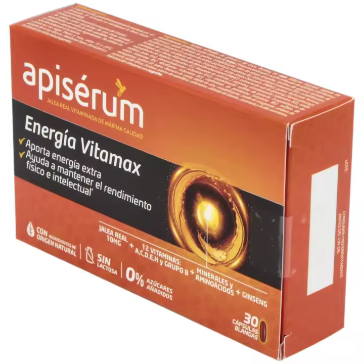 Apisérum Energía Vitamax Cápsulas, 30 Cápsulas - 1