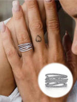 Anillo De Plata De Ley 925 Clásico Retro Para Mujer Anillo De Compromiso Boda Lujo Moda Joyería Finos De Alta Calidad - details 0