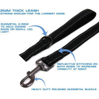 Correa Para Perros De Viaje Al Aire Libre Con Dos Manijas Resistente Y De Mayor Control Para Entrenamiento Dual Handle - details 9
