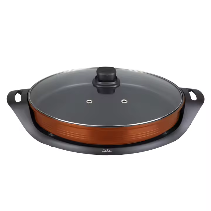 Jata JEPE1639 - Paellera Electrica Antiadherente de 38 cm de diámetro y 5 cm de profundidad. Calor uniforme por toda la superficie. 2000 W - 1