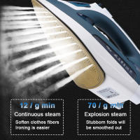 Plancha de Vapor Profesional 2200W - 2 en 1 (Plancha y Vertical) para Rápido Desarrugado - details 8