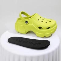 Sandalias De Alta Suela Para Mujer Cómodas Y Antideslizantes Para Uso Casual En La Playa Y En La Calle Zapatillas De Verano Con Plataforma Estilo Coreano - details 0