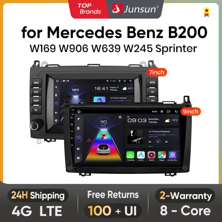 Junsun-Radio Multimedia con GPS para coche, autorradio 2Din con Android, Carplay, para Mercedes Benz B200 clase Sprinter W906 Viano Vito W639 - 1