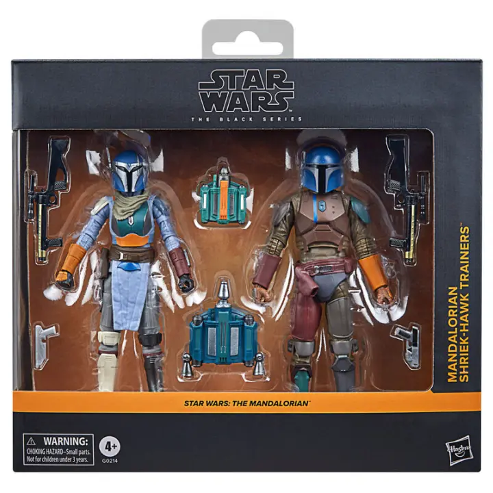 Blister 2 figuras Mandalorian & Shriek-Hawk Trainers The Mandalorian Star Wars 15cmFigura  Coleccionable - Idea de Regalo- Mercancia Oficial - Juguetes para Niños y Adultos - Movies Fans - Muñeco para Coleccionistas y Exposición - 1