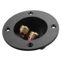Conector De Terminales De Altavoz Para Coche 1pc Placa Redonda Doble Post De Fijación Con Tornillo Subwoofer Plug Multi-tone & Claxon Horns - details 5