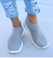 Zapatos Planos Para Mujer En Blanco Zapatos De Encaje Ligero Para Verano Y Otoño Casual Comodidad Sin Cordones Talla Real - details 2