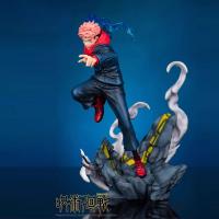 Figura De Acción Anime Jujutsu Kaisen Gojo Satoru Y Itadori Yuji PVC Modelo Juguete Para Regalo Para Novio Colección Unisex - details 6