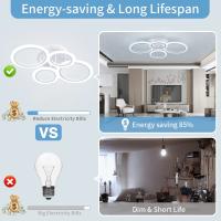 Lámpara De Techo Moderna Y Modesta IRALAN Para Sala Cocina Y Living Con Control Remoto Tres Colores Ajustables Y Luz LED - details 2